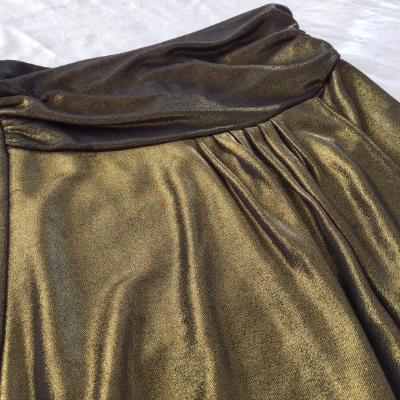 Forever 21 Disco Queen Studio 54 Gold Black Metallic Mini Strapless Dress - Picture 7 of 8